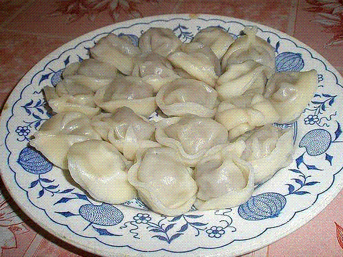 Пельмени с грибами 